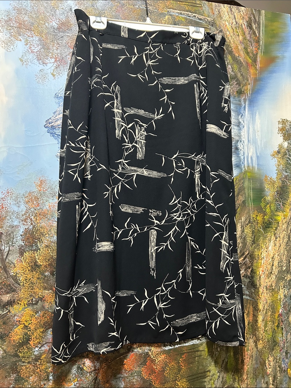 LANA LEE  Printed A-Line Skirt .